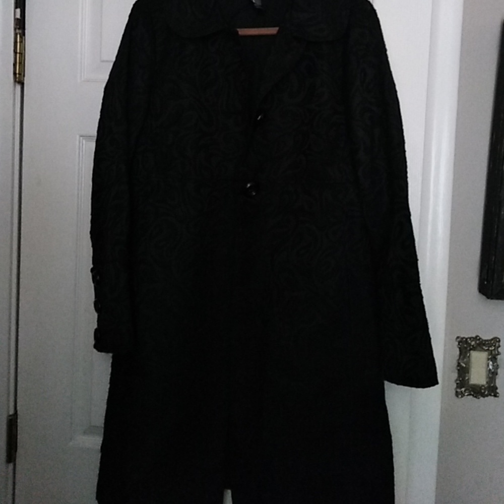 INC International Concepts Women's coat black XL